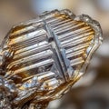 A mineral specimen displaying metallic luster. The surface is Royalty Free Stock Photo
