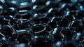 Closeup minimal Style of Macro image of carbon capture nanoparticles in action Royalty Free Stock Photo