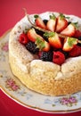 Close up mix berry cake Royalty Free Stock Photo