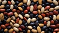 close up of mixed beans Royalty Free Stock Photo