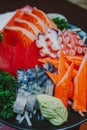 Close up Mixed sashimi Royalty Free Stock Photo