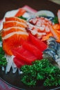 Close up Mixed sashimi Royalty Free Stock Photo