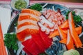 Close up Mixed sashimi Royalty Free Stock Photo