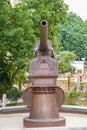 Close-up of a modern Chinese defensive artillery