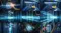 Data Center Server Room Network, Technology, Computing Royalty Free Stock Photo