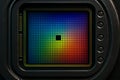 Close Up of Modern Digital Image Sensor Technology Royalty Free Stock Photo