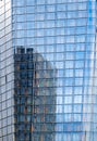 Close Up Of Modern Glass Facade Residential Apartment Building