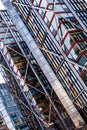 Close Up Modern Glass And Steel Luxury High Rise Residential Buillding Southbank London