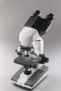 Modern microscope tool for laboratory research, magnifying device for precise results