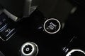 Close up of modern new car start,stop engine button. Royalty Free Stock Photo