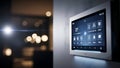 Smart Home Control Panel Automation System Interface Royalty Free Stock Photo