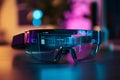 Close up of modern smartglasses Royalty Free Stock Photo
