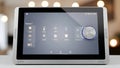 Smart Home Control Tablet Automation System Interface Royalty Free Stock Photo