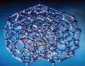 Close up of a molecular model of a fullerene structure Royalty Free Stock Photo