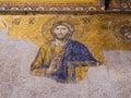 Mosaic of Jesus Christ, Hagia Sophia, Istanbul, Turkey Royalty Free Stock Photo