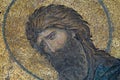 Close-up of mosaic with John the Baptist, Hagia Sophia - Istanbul Royalty Free Stock Photo