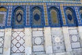 Close-up of the Mosaic Tiles on The Dome of the Rock