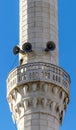 close-up mosque and mosque minaret, islamic architecture, very close-up of mosque minaret