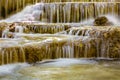 Close up motion stream waterfall Royalty Free Stock Photo