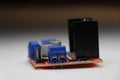 Close up of motor driver which is used to send control signal to dc motor received from control circuits