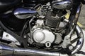 Close-up of a motorcycle engine Royalty Free Stock Photo