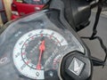 close up of motorcycle speedometer Honda