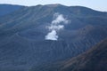 Close-up of Mount Bromos active crater. Royalty Free Stock Photo