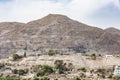 Close-up of the Mount of Temptation from Jericho city. Jordan Valley West Bank Palestinian Royalty Free Stock Photo