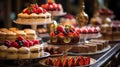 A close-up of a mouthwatering birthday dessert buffet featuring