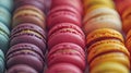 Close-Up of Multi-Colored Macaroons