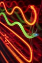 Close-Up Of Multi Colored Neon