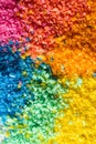 Close up of multi coloured sand grains background Royalty Free Stock Photo