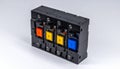 Industrial Control Panel with Colorful Pushbutton Switches Royalty Free Stock Photo