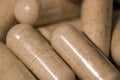 Close up of Multi Vitamin Capsules Royalty Free Stock Photo