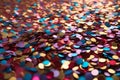 Vibrant Multicolor Confetti Pile on White Background for Festive Celebrations and Parties