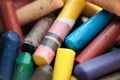 Close up Multicolored Crayons Colorful for kid