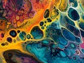 close up of multicolored paint texture, watercolor, colorful painting, abstract art background, oil on canvas, acrylic, modern art Royalty Free Stock Photo
