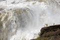 Close up of Murchison Falls, the waterfall where the Nile River plunges over a cliff