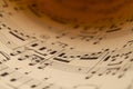 Close Up Music Sheet Royalty Free Stock Photo