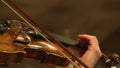 Close-up of musician playing violin