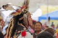 Close up of Native American at a PowWow