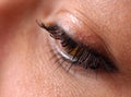 Close up of natural female eye Royalty Free Stock Photo