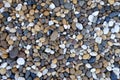 Close up natural pebble stone background Royalty Free Stock Photo