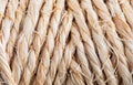 Close-up of natural rope texture.
