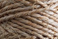 Close-up of natural rope texture.