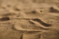 Close up Nature Beach Sand Soft Texture In Summer. selective focus