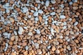 Close-Up of Nature River Gravel Abstract Backgrounds, Gravel Stone Texture Background for Home Landscape Decorative and Gardening