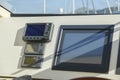 Close-up navigation devices of the yacht