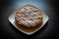 Neapolitan Pastiera, typical italian cake for Easter time. Royalty Free Stock Photo