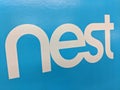 Close-up of Nest Logo on Display